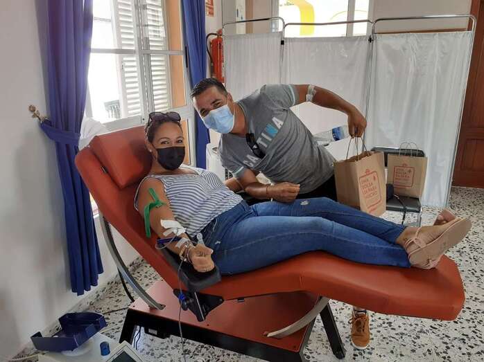 Donante de sangre/TA.